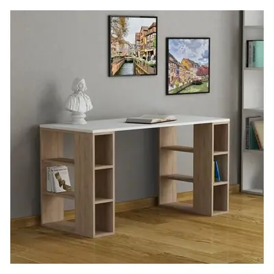 Hanah Home Study Desk Colmar - White, Oak