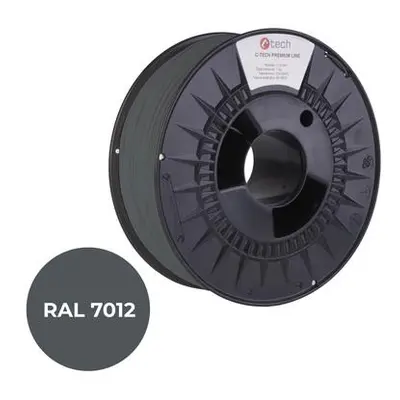 C-Tech Premium Line ASA, čedičová šedá, RAL7012, 1,75mm, 1kg 3DF-P-ASA1.75-7012