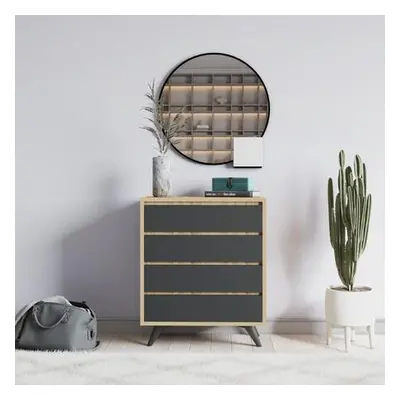 Hanah Home Dresser Suvera - Oak, Anthracite