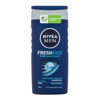 Nivea Sprchový gel na tvář, tělo a vlasy Men Fresh Kick 250 ml