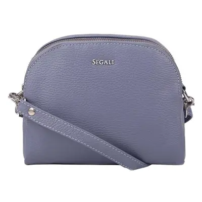 SEGALI Dámská kožená crossbody kabelka 12 Lavender