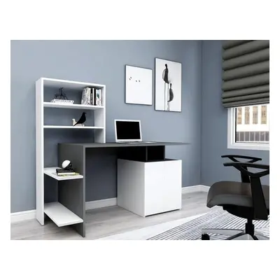 Hanah Home Study Desk Melis - White, Anthracite