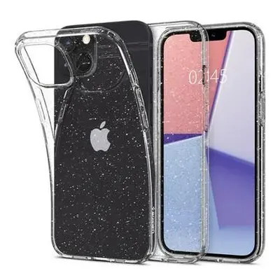 Spigen Liquid Crystal Glitter kryt iPhone 13 čirý