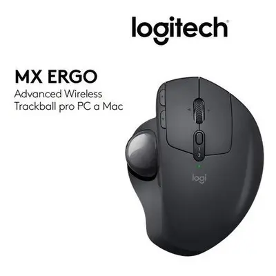 Logitech myš MX Ergo/ bezdrátová/ 8 tlačítek/ 2048dpi/ USB/ černá, 910-005179