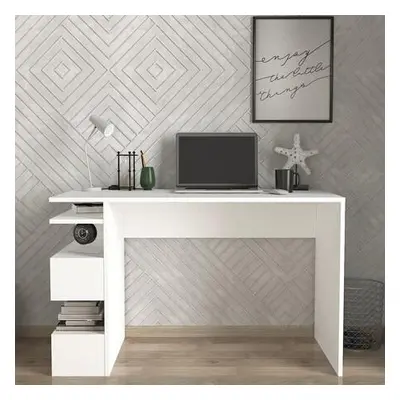 Hanah Home Study Desk Snake - White White