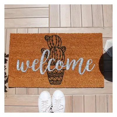 Aberto Design Coco Doormat Cactus BrownBlack