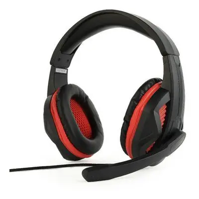 Gembird Gaming headset, černá/červená