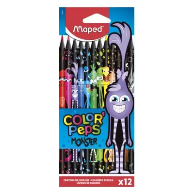 MAPED Pastelky trojboké Color'Peps Monster 12ks