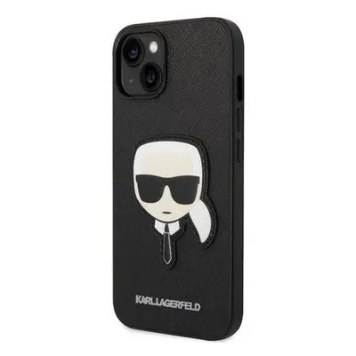 Karl Lagerfeld PU Saffiano Karl Head kryt iPhone 14 černý