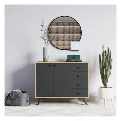 Hanah Home Multi Purpose Cabinet Waga - Oak, Anthracite