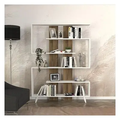 Hanah Home Bookshelf Rain - White, Walnut