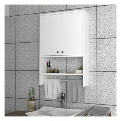 Hanah Home Bathroom Cabinet Vira - White White