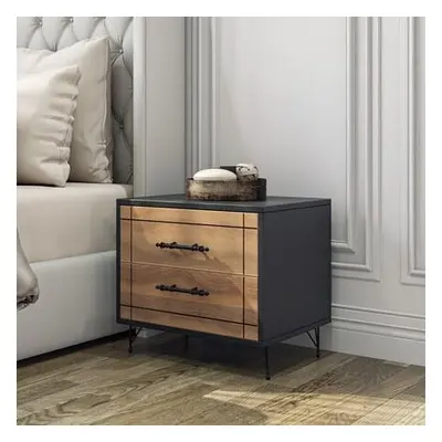 Hanah Home Nightstand Night - Walnut