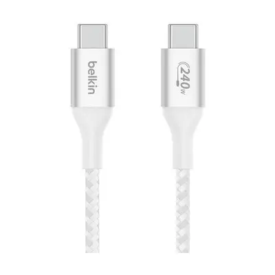 Belkin BOOST CHARGE USB-C na USB-C kabel 240W, 2m, bílý - odolný