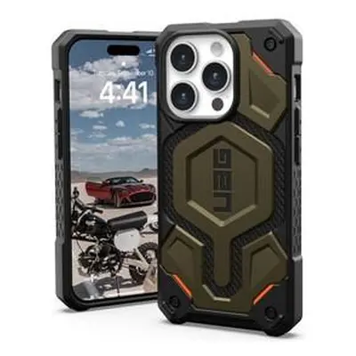 UAG Monarch Pro MagSafe iPhone 15 Pro kevlarově khaki