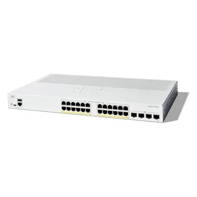 Cisco Catalyst 1300-24FP-4G - Přepínač - L3 - řízený - 24 x 10/100/1000 (PoE+) + 4 x gigabitů SF