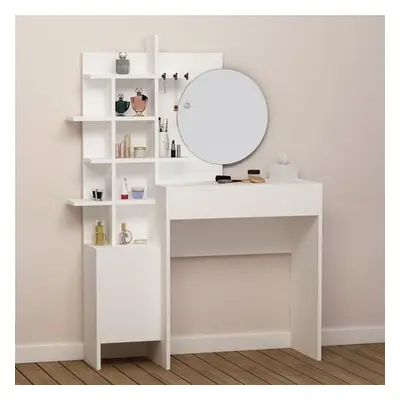 Hanah Home Make-Up Table Mup - White White