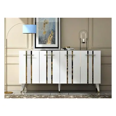 Hanah Home Console Asel - White, Gold