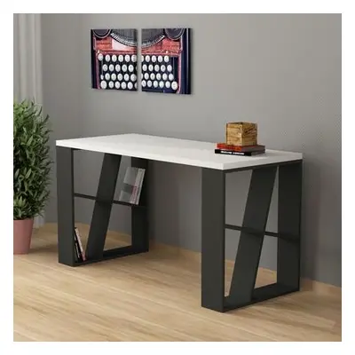 Hanah Home Study Desk Honey - White, Anthracite