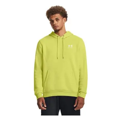 Under Armour Pánská mikina Essential Fleece Hoodie lime yellow L