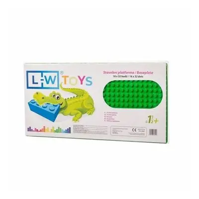 L-W Toys Deska pro nejmenší stavitele 16x32 bodů (25,5x51 cm)