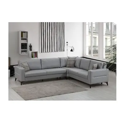 Atelier del Sofa Corner Sofa-Bed Kristal 3+Corner+2 - Light Grey