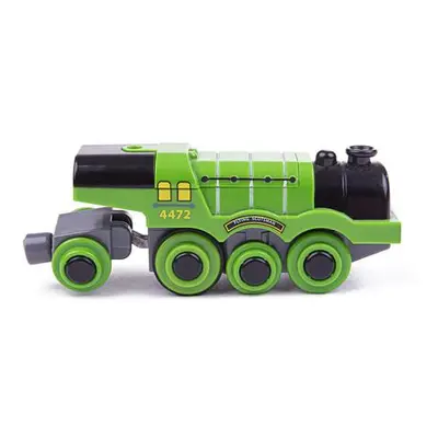 Bigjigs Rail Elektrická lokomotiva Flying Scotsman zelená