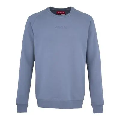 CCM Mikina Core Fleece Crew SR, modrá, Senior, XXL