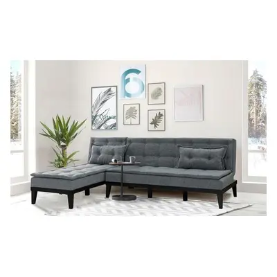 Atelier del Sofa Corner Sofa-Bed Fuocco-S - Dark Grey