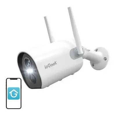 Wireless WiFi outdoor camera ieGeek ZS-GX2S white 5200mAh