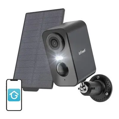 Wireless 3MP WiFi outdoor camera ieGeek ZS-GX3S black with solar panel