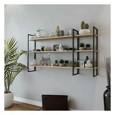 Hanah Home Wall Shelf Weiden L2026 OakBlack