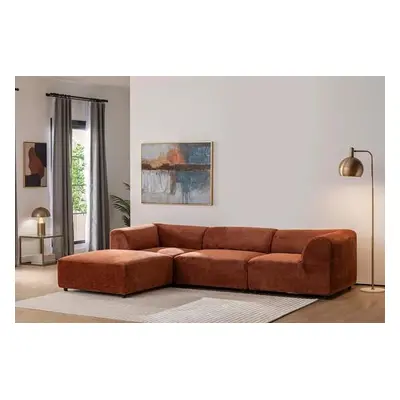 Atelier del Sofa Corner Sofa Alpha Left - Tile Red