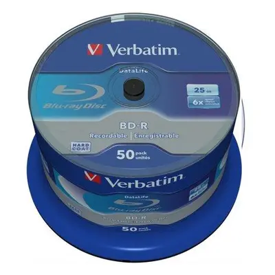 VERBATIM BD-R Blu-Ray SL DataLife 25GB/ 6x/ 50pack/ spindle, 43838