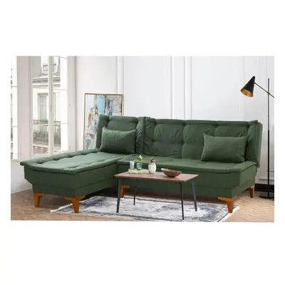 Atelier del Sofa Corner Sofa-Bed Santo Left - Green