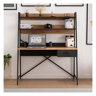 Hanah Home Study Desk Samba OakBlack