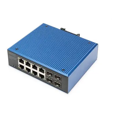 Digitus Průmyslový 8+4portový gigabitový ethernetový přepínač, DN-651152