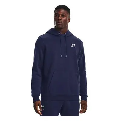 Under Armour Pánská mikina Essential Fleece Hoodie midnight navy L, Tmavě, modrá