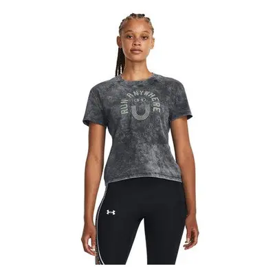 Under Armour Dámské běžecké tričko Run Everywhere Graphic SS black XS, Černá