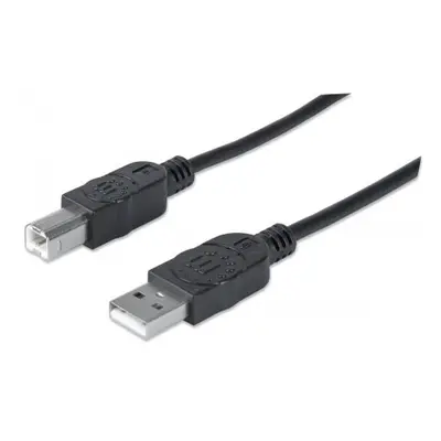 Manhattan 333382 USB 2.0 A-B M/M 3m, černý