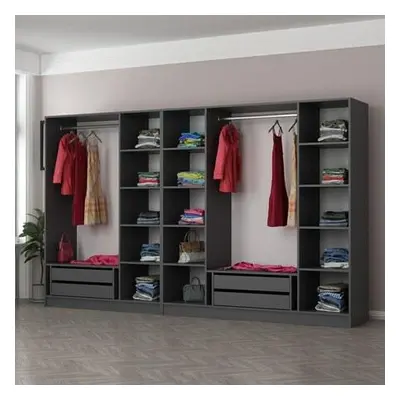 Hanah Home Wardrobe Kale - 4942 Anthracite