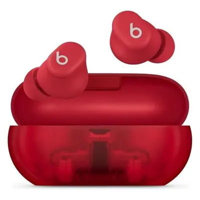 Beats Solo Buds průhledná červená