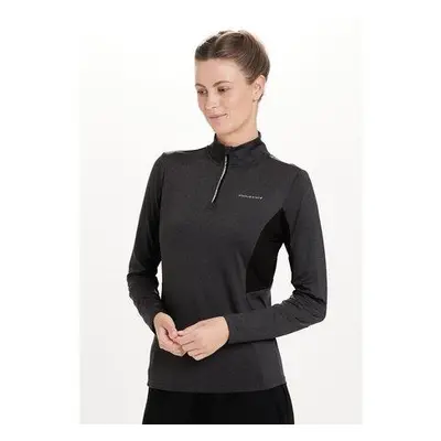 Endurance Dámská sportovní mikina Jocee W Midlayer black melange 42, Černá