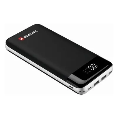 SWISSTEN Black Core Powerbanka 30 000 mAh černá