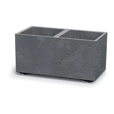 Květináč Prosperplast SIERRA CASE beton effect 57,7 cm šedý