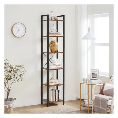 Hanah Home Bookshelf Lucas 6 - Brown BrownBlack