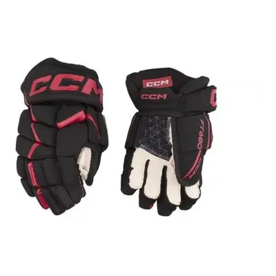 CCM Rukavice Jetspeed FT680 SR, černá-červená, Senior, 15", Černá / červená