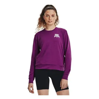 Under Armour Dámská mikina Rival Terry Graphic Crew mystic magenta L