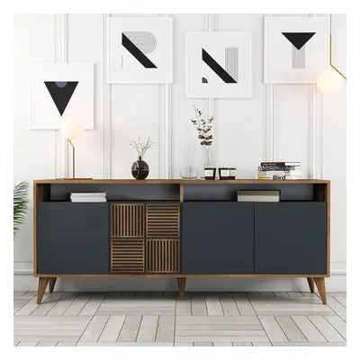 Hanah Home Console Milan - Walnut, Anthracite WalnutAnthracite