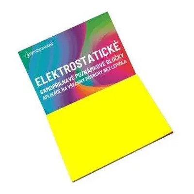 SYMBIO poznámkové bločky elektrostatické Symbionotes/ 190x100 mm/ žluté/ 100 pack, SYNT190100J10